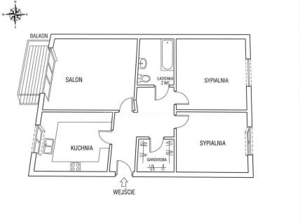 Mieszkanie na sprzedaż, 65,45 m2, Siedlce