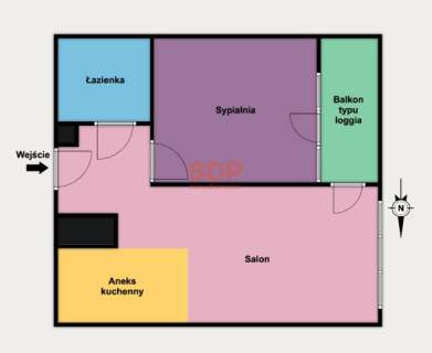 NIEAKTUALNE Nowe 2 pokoje w apartamentowcu Balkon