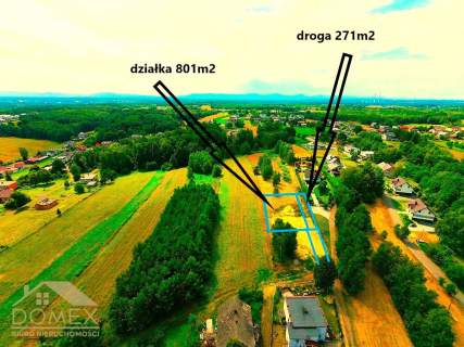 Działka budowlana 1072 m Mszana 5 minut A1