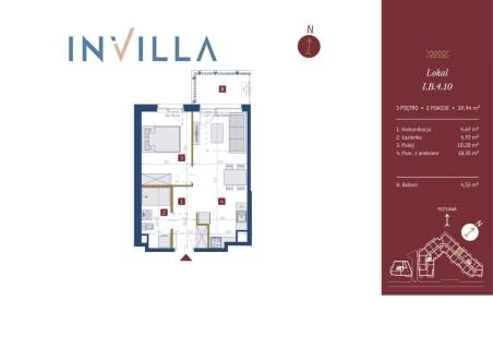 Apartament inwestycyjny 37,94 m GEDANIA 