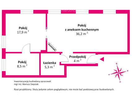 3 pokoje z kominkiem, bezczynszowe, Kęszyca Leśna