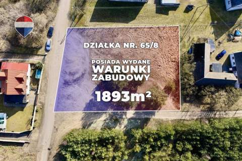 Działka przy lesie z warunkami zabudowy