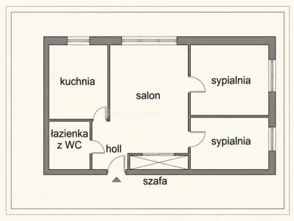 Mieszkanie na sprzedaż, 44,1 m2, Siedlce