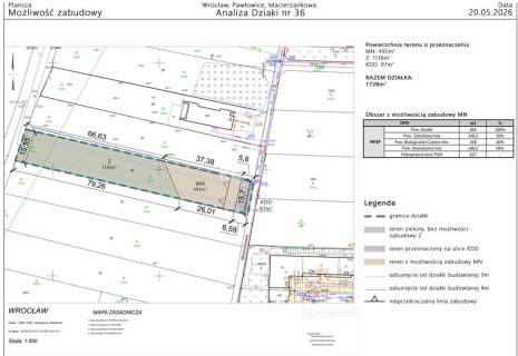 Pawłowice Budowlana 1100 m prywatnej zieleni