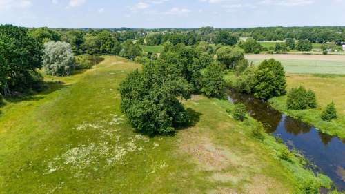 Wyjątkowa działka nad rzeką Wkrą 1,68 ha 200 m linii brzegowej