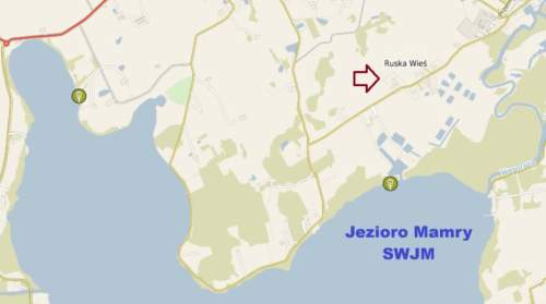 Siedlisko blisko jeziora Mamry
