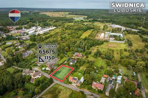 Działka budowlana 1150 m - blisko Zielonej Góry