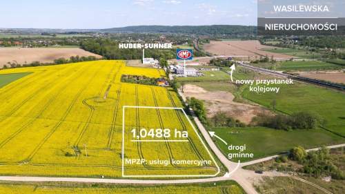 26,5 a-1 ha/MPZP pod usługi/600 m od PKP Pisary