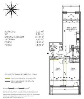 Mieszkanie na sprzedaż, 63 m2, Żyrardów