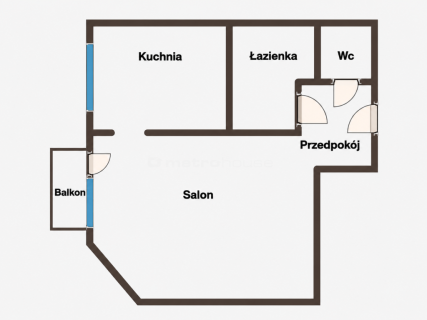 Mieszkanie na sprzedaż, 33,49 m2, Łódź