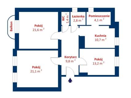 Mieszkanie z balkonem obok Parku Wilsona