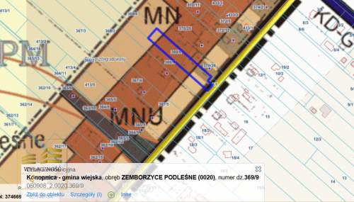 Działka budowlana Zemborzyce Podleśne