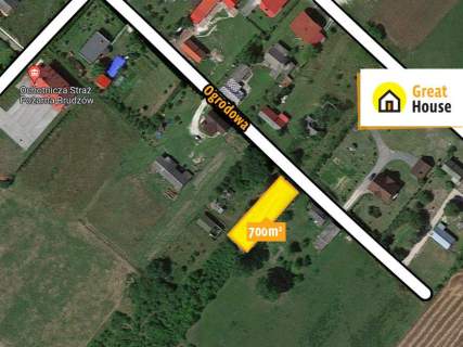 Działka w urokliwej okolicy 700m2 BRUDZÓW