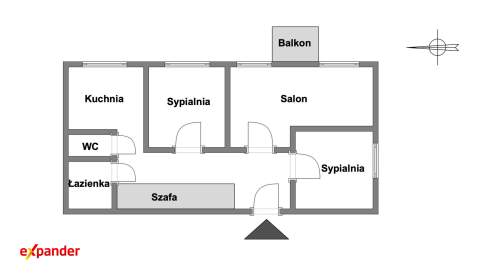 3 pokoje widok na zieleń Czechów