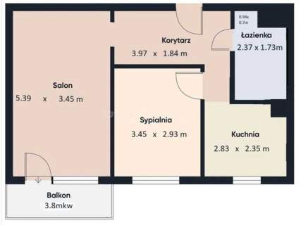 2pok Balkon I Wirek ul. Bocianów I 7 piętro