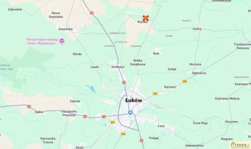 Sprzedam dziłkę 1000m2 w centrum Krynki k. Łukowa