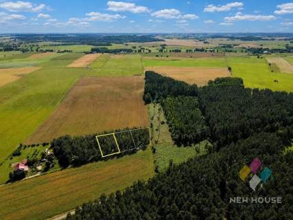 Zadrzewiona działka z WZ pod dom, jezioro, las