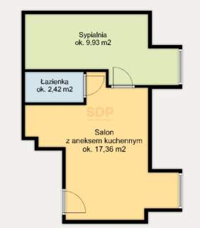Szewska 29,71 m2 Funkcjonalne 2 pokoje w centrum