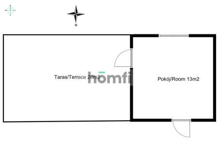3 pokoje 64m2 w segmencie z garażem i tarasem