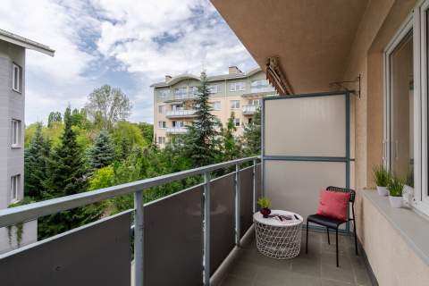 Park Szczęśliwicki,balkon, trzy pokoje