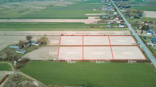 Ładna Działka Borowina Starozamojska 3000 m2 z WZ