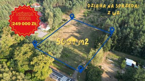 Działka budowlana na sprzedaż, 5001 m2, Wełmin