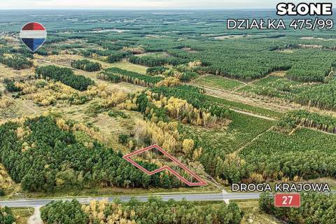 Na sprzedaż działka przy drodze nr 27 z MPZG