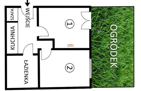 Mieszkanie z ogrodem Centrum Krakowa, Kamienna