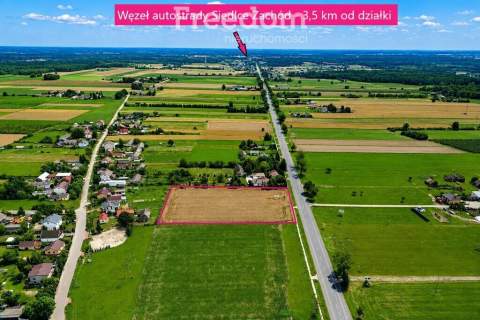 Działka inwestycyjna przy DK92 MPZP A2 3,5 km