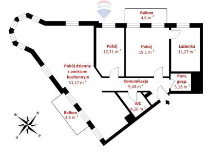 Apartament w Żelazku , dwa balkony, m.postojowe