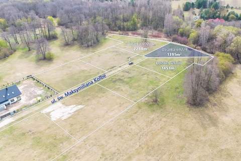 Działka budowlana 1391m2 z WZ, gm. Jaktorów