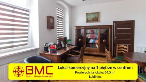 Lokal komercyjny o pow. 64,50m2 w centrum miasta