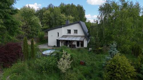 Dom przy Lesie Łagiewnickim. Działka 9184m i stawy