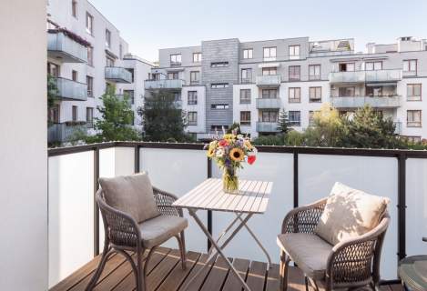 2 pokoje zielone patio Miasteczko Wilanów