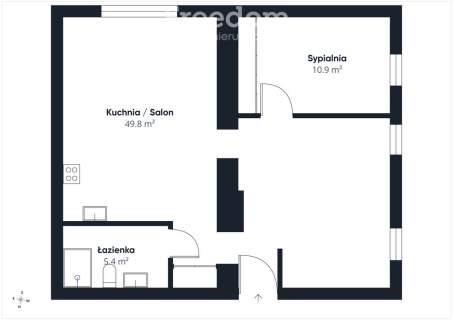 Wyremontowane 3 pokoje w nowoczesnym stylu