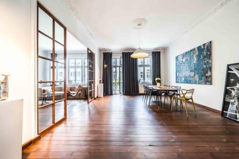 Designerskie 153 m2 balkony kamienica Jeżyce