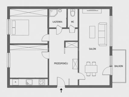 Mieszkanie na sprzedaż, 47,63 m2, Siedlce
