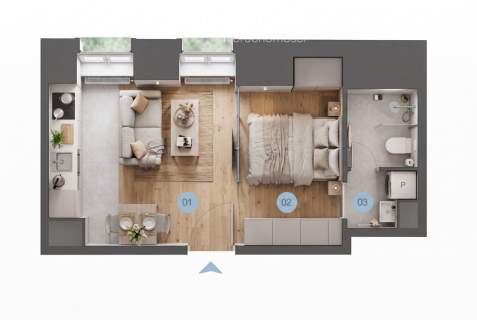 Mieszkanie 25,6m2 w centrum Łodzi