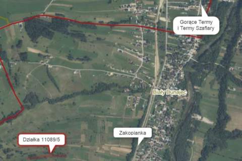Działka rolna widokowa Biały Dunajec