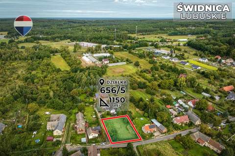 Działka budowlana 1150 m - blisko Zielonej Góry