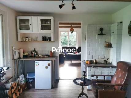 Drewniany dom z sauną w otoczeniu Bugu
