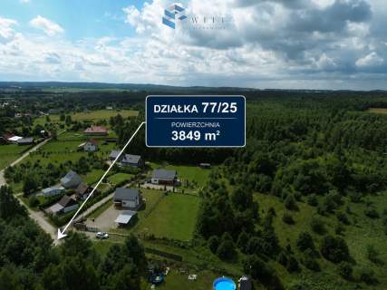 Działka budowlana 38,5 ar w Durągu z MPZP