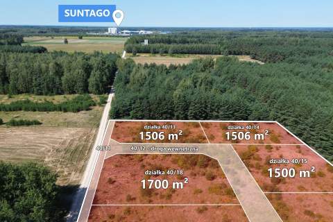 Działka budowlana 1,5km od Suntago Wręcza