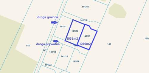 Działka z WZ w otoczeniu lasów Konary / Wińska