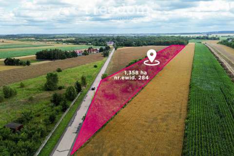 Działka 1,358 ha z opcją podziału Radostków