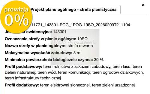 Węgrów ul. Wesoła działka z WZ