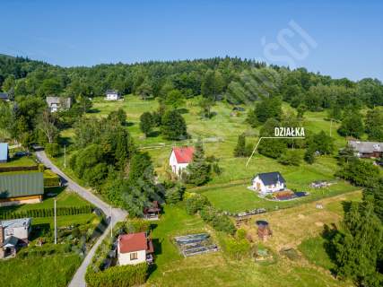 Działka budowlana 770 m Zawoja Widok i słońce