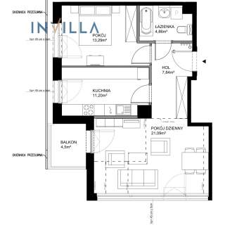2 pokoje w Botanica Jelitkowo apartament premium