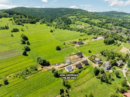 Nowy dom 118 m Skomielna Czarna Działka ok. 700 m 