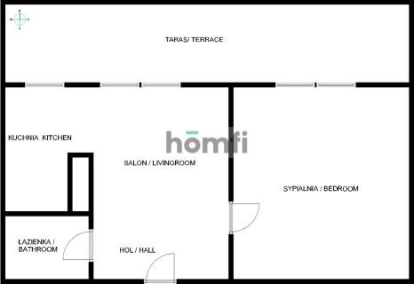 2-pokojowe 48m2 z tarasem / Centrum / Bema